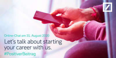 Recruiter-Insights zum Online-Chat: Let’s talk about starting your career with us
