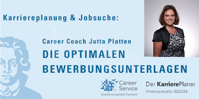 KarrierePlaner WiSe 2023/24 - Karriereplanung & Jobsuche - Optimale Bewerbungsunterlagen erstellen