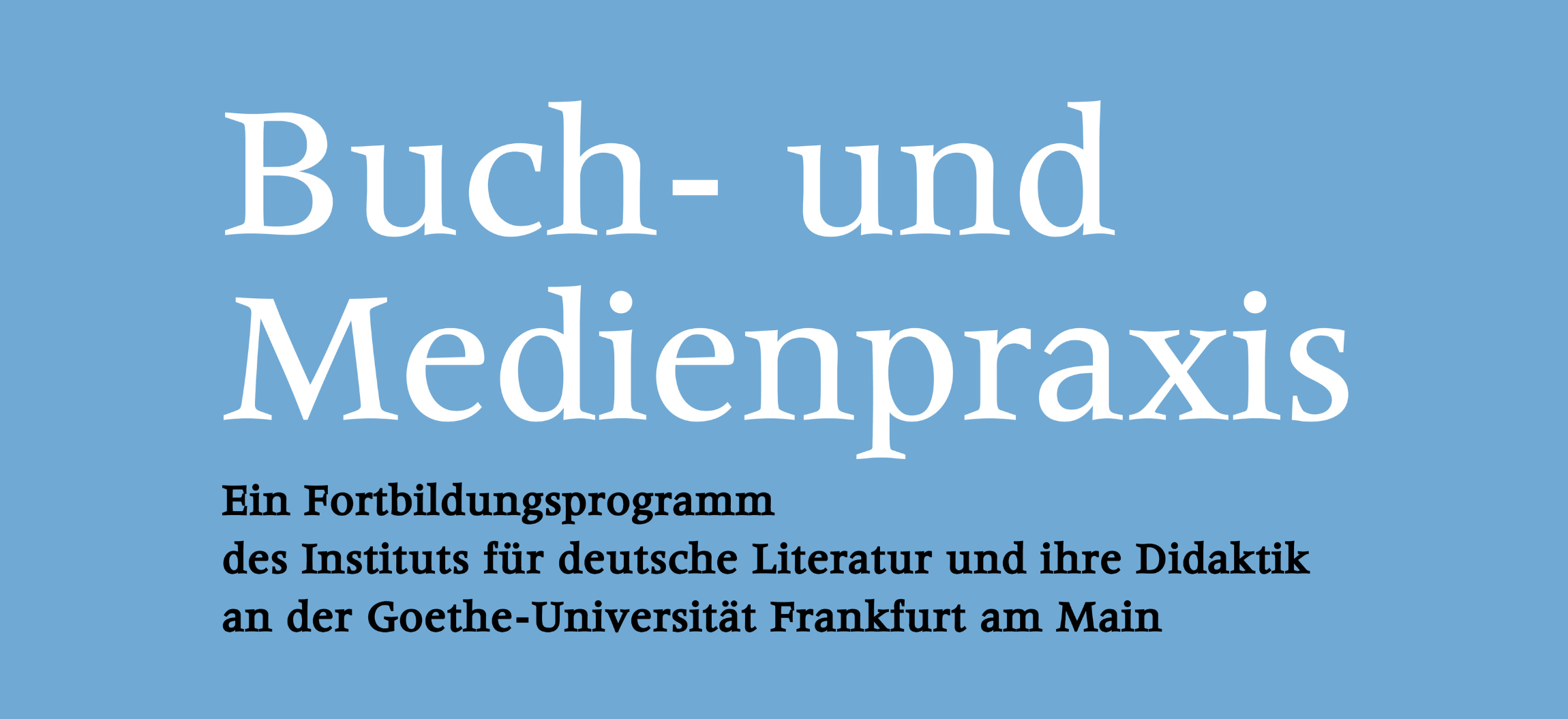 Header von Fortbildungsprogramm Buch- und Medienpraxis